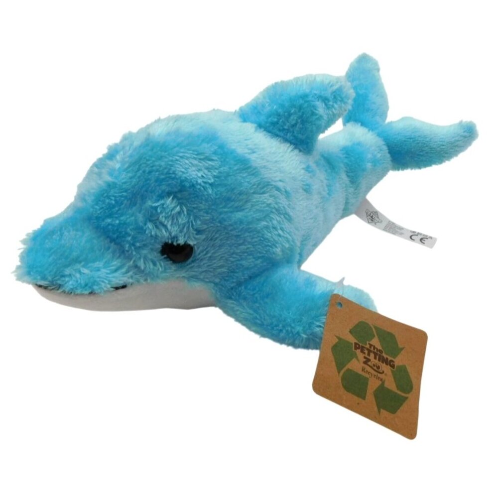 The Petting Zoo Recycles Blue Dolphin Plush with Tag 2024 Sealife